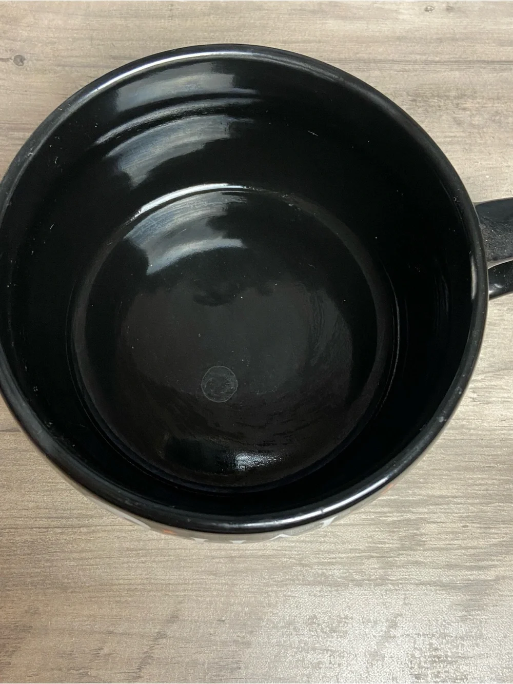Holiday Home Halloween‎ Skull & Bones Black Ceramic Mug